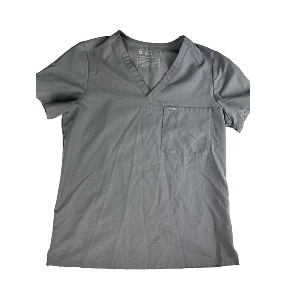 Figs Grey Scrub Top Size Small - Picture 1 of 5